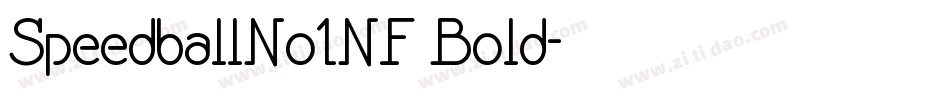 SpeedballNo1NF Bold字体转换